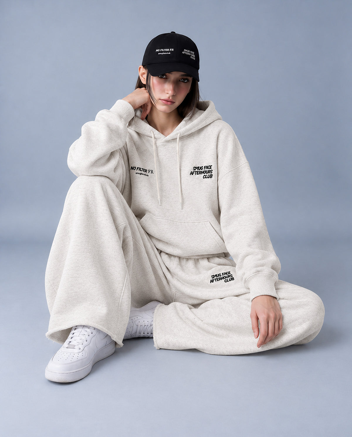 DOUBLE EMBROIDERY SWEAT FOOD